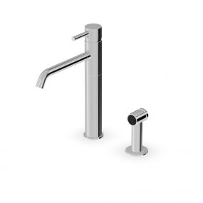 Mitigeur monocommande Zucchetti Pan S avec bec pivotant et douchette latérale ZPA276