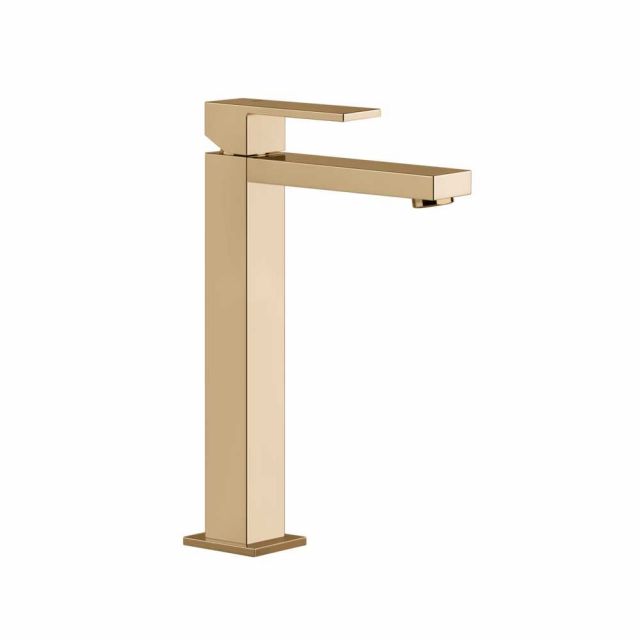 Gessi Rettangolo Miscelatore Monocomando Alto Lavabo 11922-Warm Bronze PVD