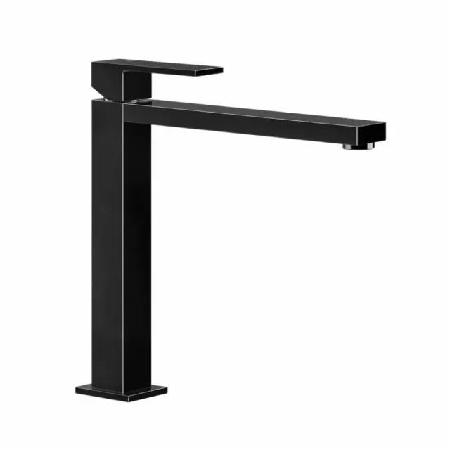 Gessi Rettangolo Miscelatore Monocomando Alto Lavabo 11924-Black Metal PVD