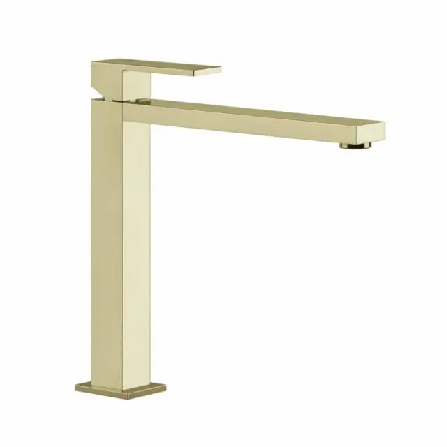 Gessi Rettangolo Miscelatore Monocomando Alto Lavabo 11924-Brass PVD