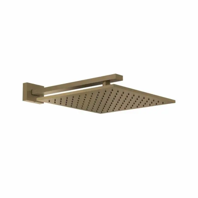 Gessi Rettangolo Shower Soffione Doccia a Parete 15185-Antique Brass