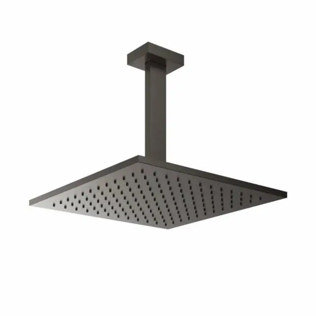 Gessi Rettangolo Shower Soffione doccia a Soffitto 15186-Black Metal Brushed PVD