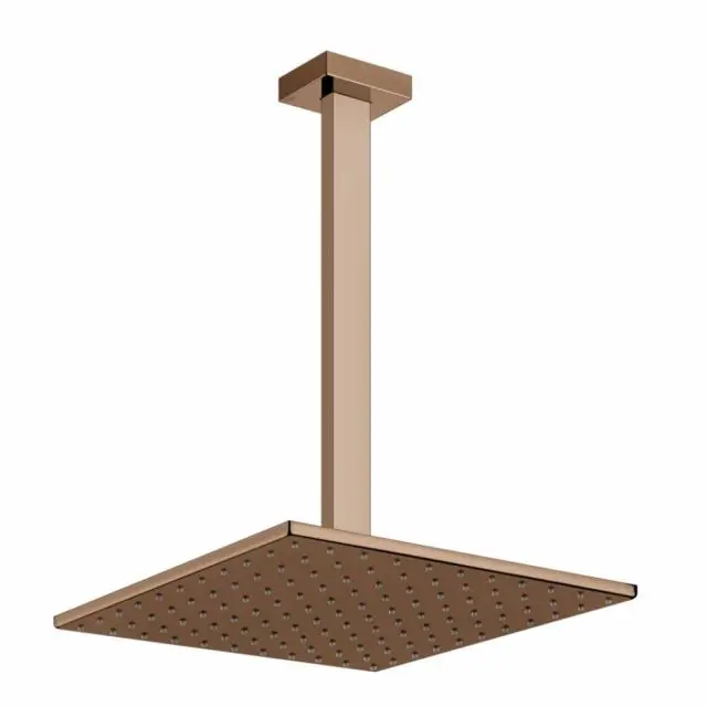 Gessi Rettangolo Shower soffione doccia a soffitto braccio personalizzabile 15199-Copper PVD