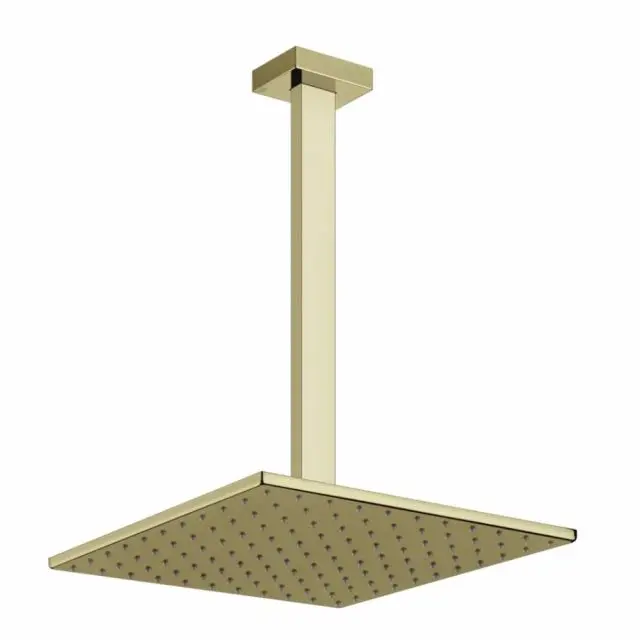 Gessi Rettangolo Shower soffione doccia a soffitto braccio personalizzabile 15199-Brass PVD