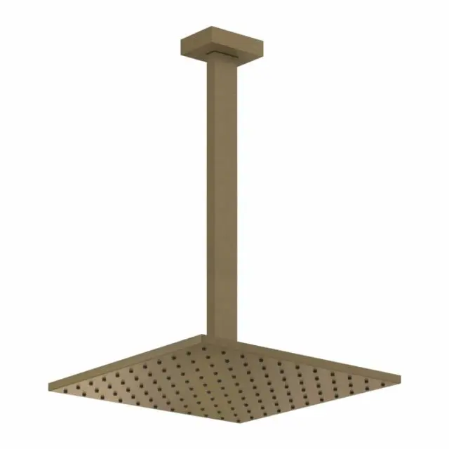 Gessi Rettangolo Shower soffione doccia a soffitto braccio personalizzabile 15199-Antique Brass