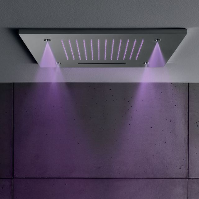 Plafond Hotbath Mate + Pommeau de douche intégré M146