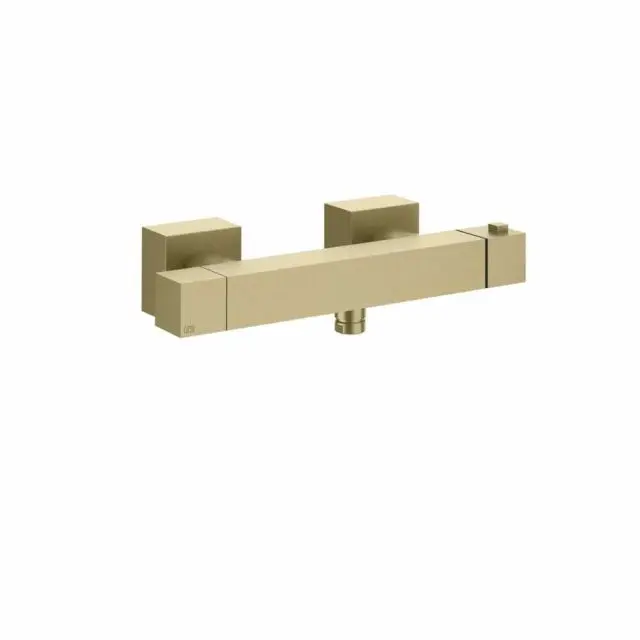 Gessi Rettangolo K Miscelatore Termostatico Esterno Doccia 19431-Brass Brushed PVD