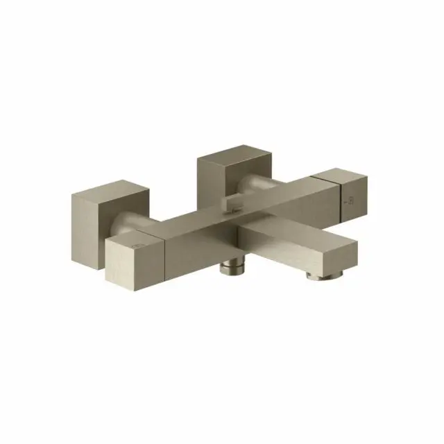 Gessi Rettangolo K Miscelatore Termostatico Esterno Vasca Bagno/Doccia 20111-Finox Brushed Nickel