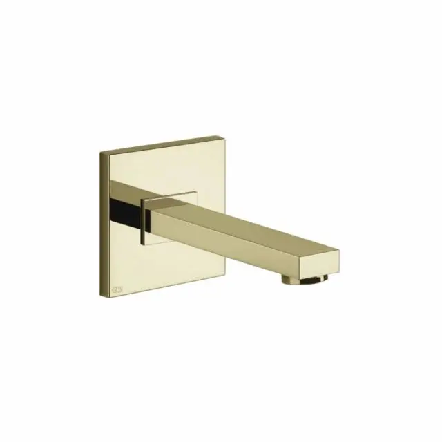 Gessi Rettangolo K Bocca da Parete Lunghezza Personalizzabile 20118-Brass PVD