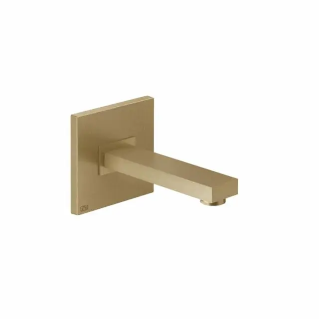 Gessi Rettangolo K Bocca da Parete Lunghezza Personalizzabile 20118-Warm Bronze Brushed PVD