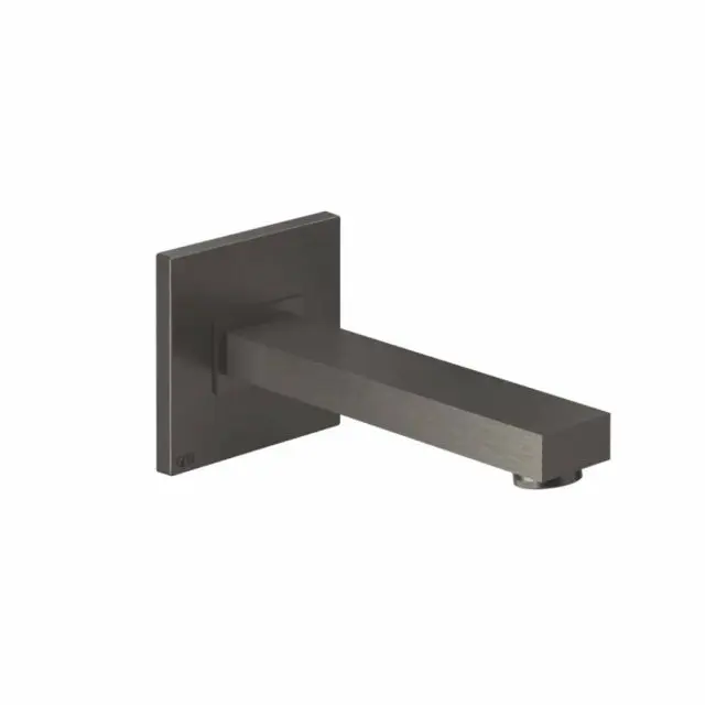 Gessi Rettangolo K bocca di erogazione vasca lunghezza personalizzabile 20121-Black Metal Brushed PVD
