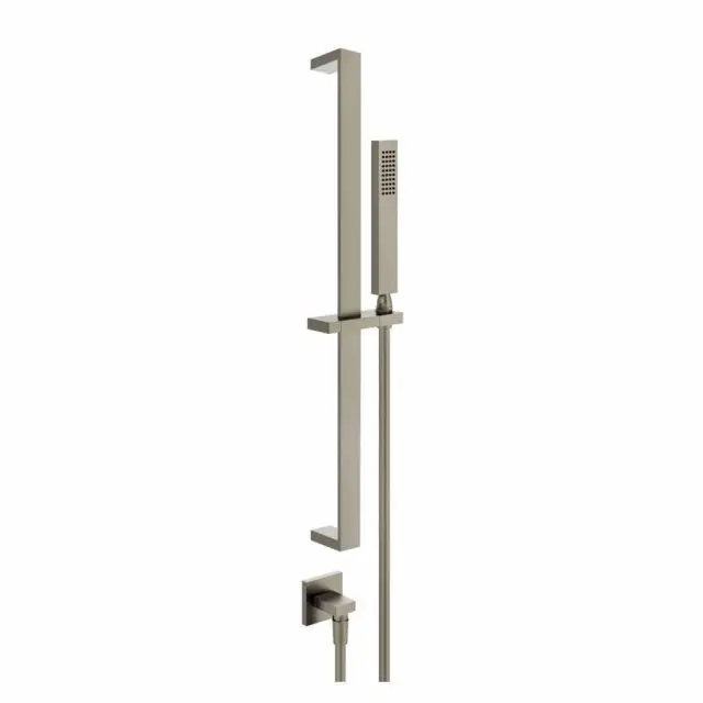Gessi Rettangolo Asta Saliscendi con Doccetta 20142-Finox Brushed Nickel