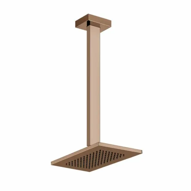 Gessi Rettangolo Shower soffione doccia a soffitto 20150-Copper PVD