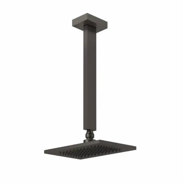 Gessi Rettangolo Shower soffione doccia a soffitto 20150-Black Metal Brushed PVD
