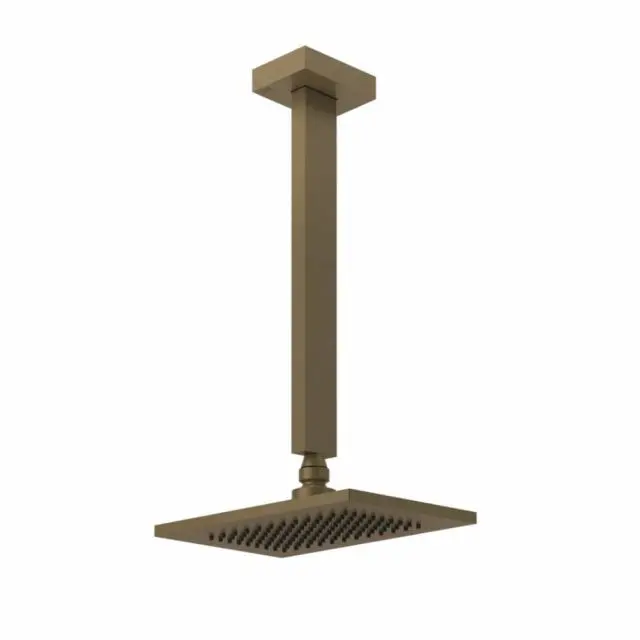 Gessi Rettangolo Shower soffione doccia a soffitto 20150-Antique Brass