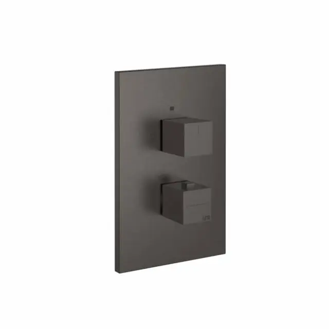 Gessi Rettangolo K Miscelatore Termostatico 3 Vie + Parte ad Incasso 20190+09269-Black Metal Brushed PVD