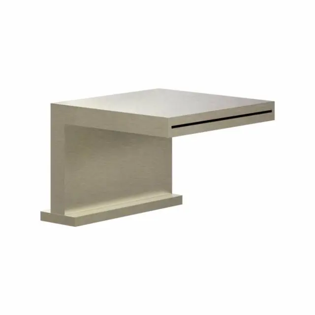 Gessi Rettangolo K bocca bordo vasca a cascata 20191-Finox Brushed Nickel