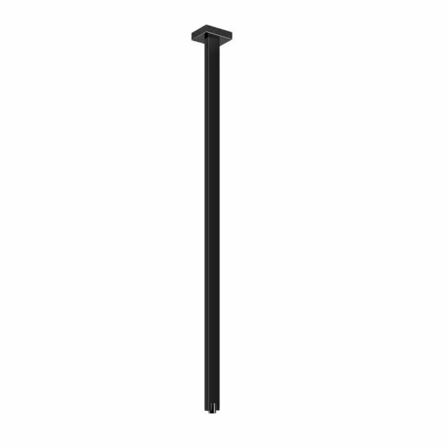 Gessi Rettangolo K Bocca a Soffitto Lunghezza Personalizzabile 20199-Black Metal PVD