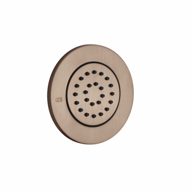 Gessi Venti20 Soffione Laterale 32982+32985-Copper Brushed PVD