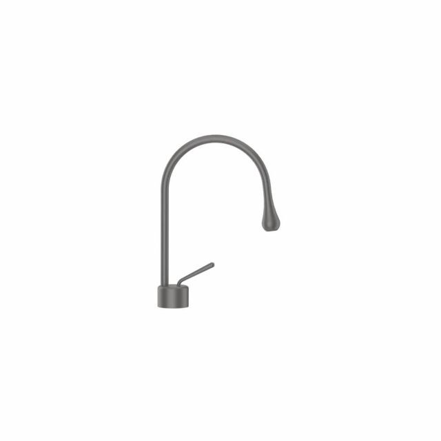Gessi Goccia Miscelatore monocomando lavabo 33601-Black Metal Brushed GHRC