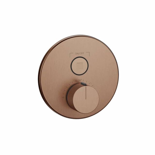 Gessi Hi-Fi Comfort Miscelatore termostatico doccia 38711+38266-Copper Brushed PVD