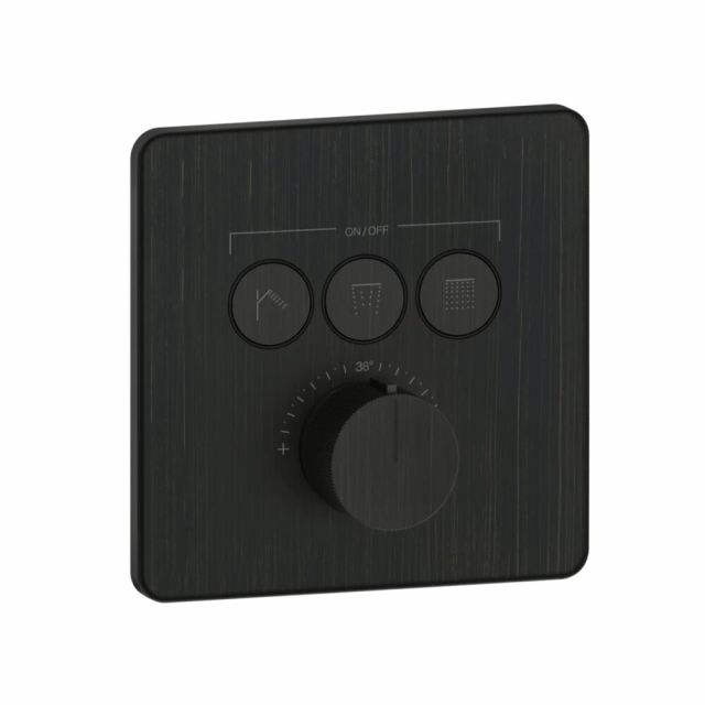 Gessi HI-FI Comfort Miscelatore doccia termostatico 38719+38268-Aged Bronze