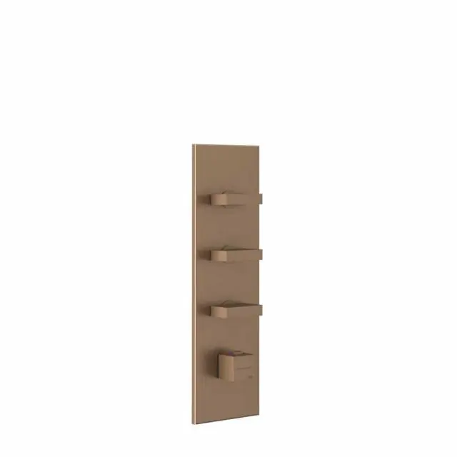 Gessi Rettangolo Shower Miscelatore Termostatico + Parte ad Incasso 43026+43105-Copper Brushed PVD