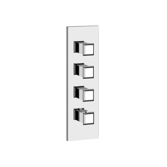 Gessi Eleganza Mitigeur thermostatique intégré haute capacité 46206 + 43105