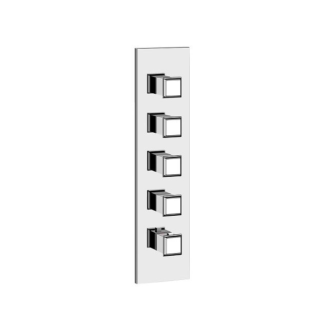 Gessi Eleganza Mitigeur thermostatique intégré haute capacité + corps d’encastrement 46208 + 43107