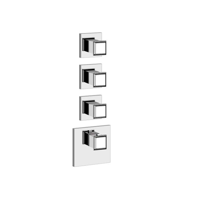 Gessi Eleganza Mitigeur thermostatique intégré haute capacité 46226 + 43105