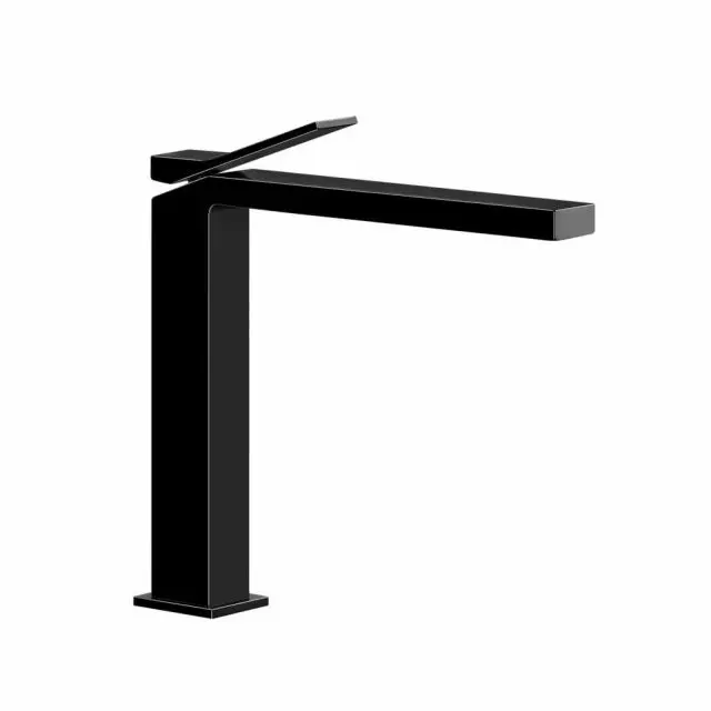 Gessi Rettangolo K miscelatore monocomando lavabo alto 53004-Black Metal PVD