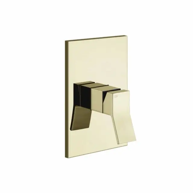 Gessi Rettangolo K miscelatore monocomando + parte ad incasso 53061+44655-Brass PVD