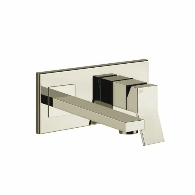 Gessi Rettangolo K miscelatore monocomando + parte ad incasso 53088+44697-Nickel PVD