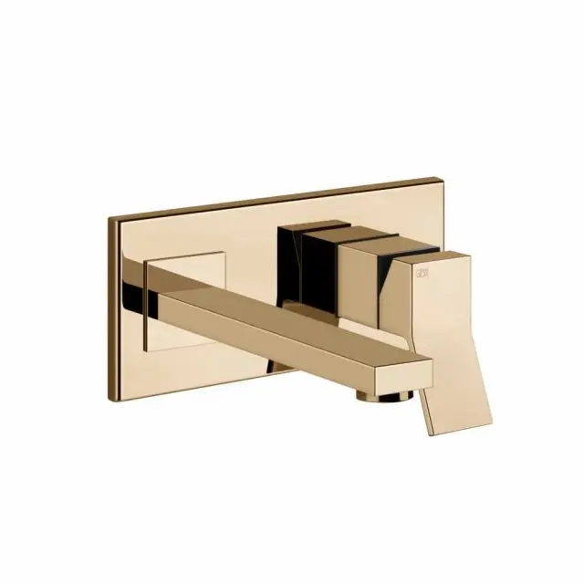 Gessi Rettangolo K miscelatore monocomando + parte ad incasso 53088+44697-Warm Bronze PVD