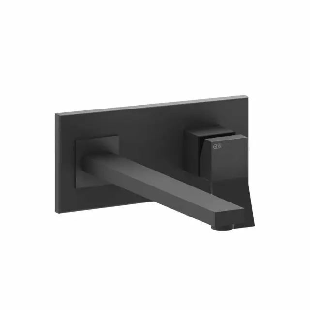 Gessi Rettangolo K miscelatore monocomando + parte ad incasso 53090+44697-Matte Black