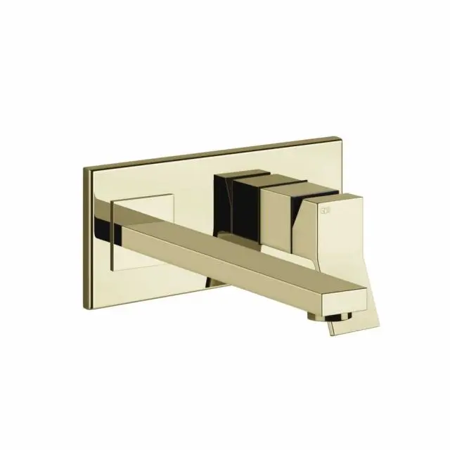 Gessi Rettangolo K miscelatore monocomando + parte ad incasso 53090+44697-Brass PVD