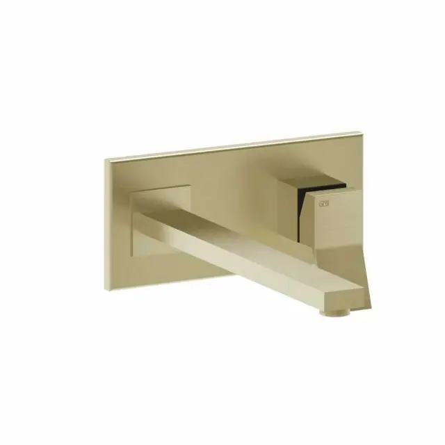 Gessi Rettangolo K miscelatore monocomando + parte ad incasso 53090+44697-Brass Brushed PVD