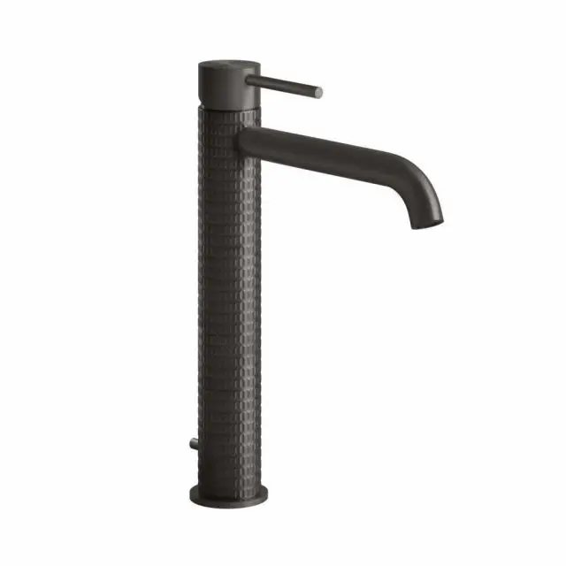 Gessi 316 Meccanica Miscelatore Monocomando Lavabo Alto 54203-Black Metal Brushed PVD