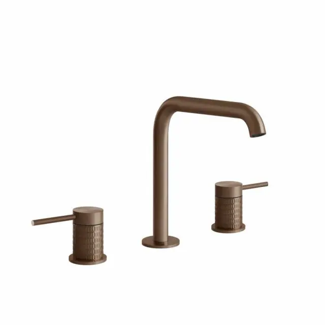 Gessi 316 Meccanica Gruppo Lavabo Tre Fori 54212-Copper Brushed PVD