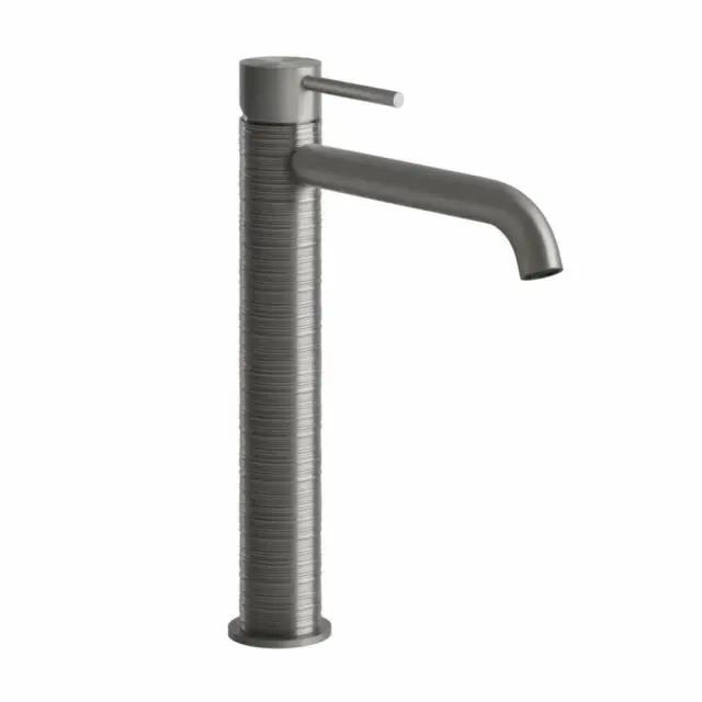 Gessi 316 Trame Miscelatore Monocomando Lavabo Alto 54306-Steel Brushed