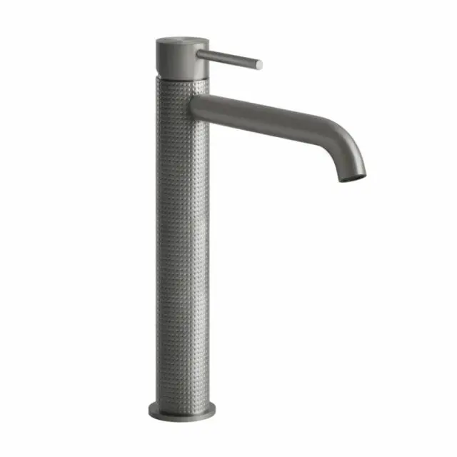 Gessi 316 Cesello Miscelatore Monocomando Lavabo Alto 54406-Steel Brushed