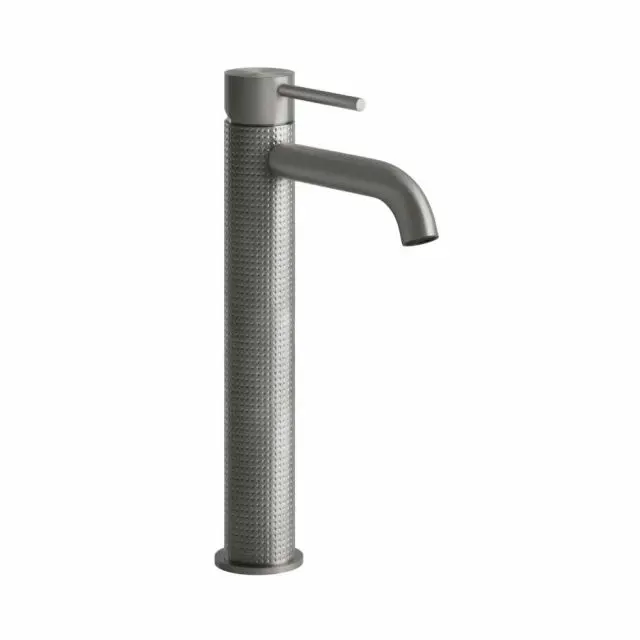 Gessi 316 Cesello Miscelatore Monocomando Lavabo Alto 54409-Steel Brushed