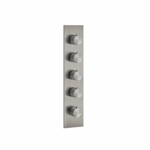 Gessi 316 Bath-Shower Miscelatore Termostatico Doccia 54518+43107-Steel Brushed
