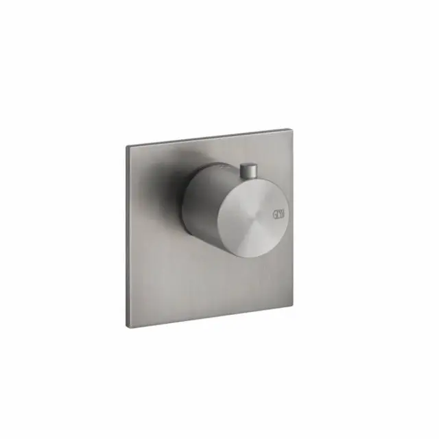 Gessi 316 Bath-Shower Miscelatore Termostatico a Parete 54554+43281-Steel Brushed
