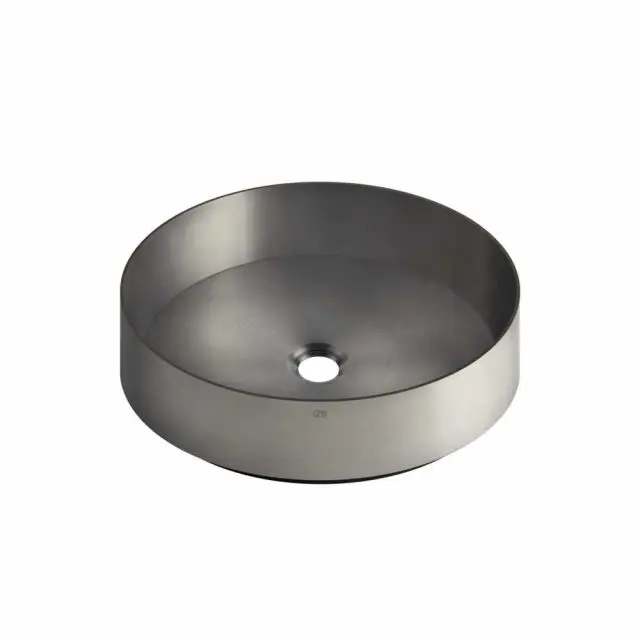 Gessi 316 Total Look Lavabo da Appoggio in Acciaio Inox 54601-Steel Brushed