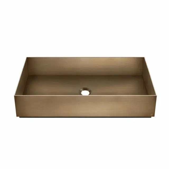 Gessi Anello Total Look Lavabo d'appoggio 54606-Brushed Brass PVD