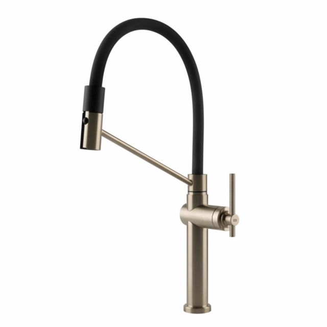 Gessi Cucina Habito Miscelatore Girevole Cucina 60664-Finox Brushed Nickel