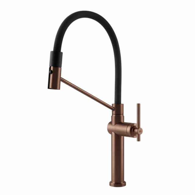 Gessi Cucina Habito Miscelatore Girevole Cucina 60664-Copper Brushed PVD