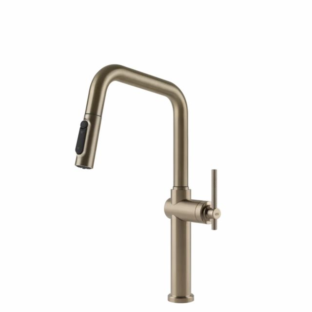 Gessi Cucina Habito Filtered Miscelatore Estraibile Cucina 60852-Finox Brushed Nickel