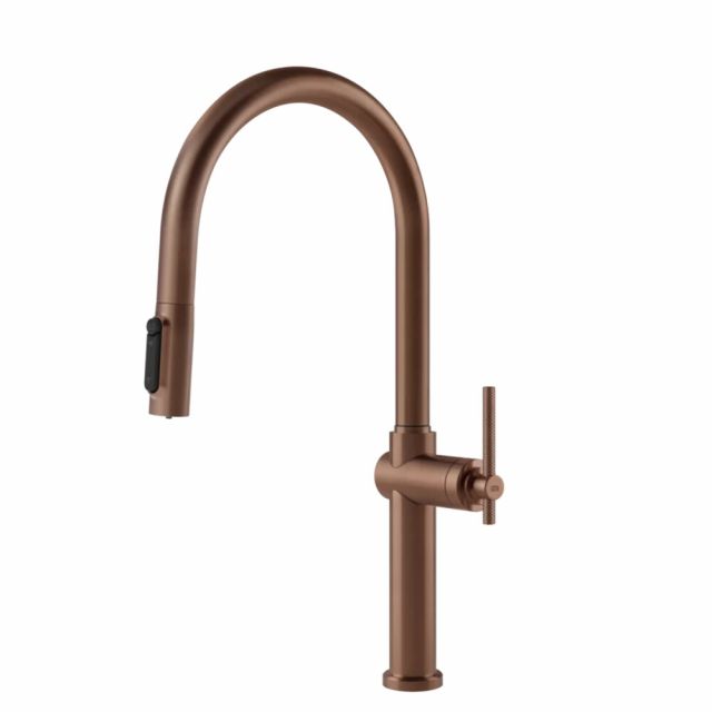 Gessi Cucina Habito Filtered Miscelatore Estraibile Cucina 60872-Copper Brushed PVD